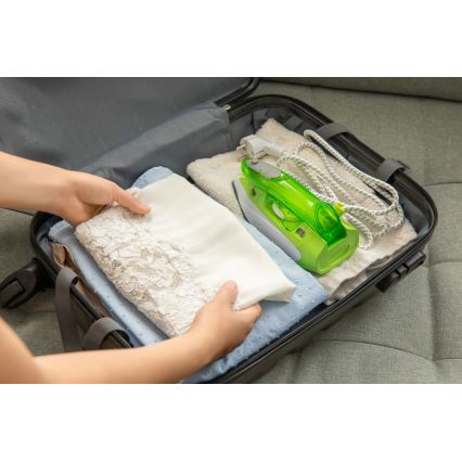 Sencor - Ferro a vapor de viagem 1100W/115V/230V verde