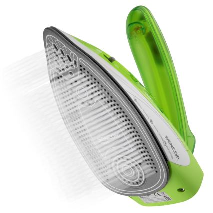 Sencor - Ferro a vapor de viagem 1100W/115V/230V verde