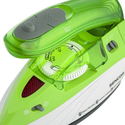 Sencor - Ferro a vapor de viagem 1100W/115V/230V verde