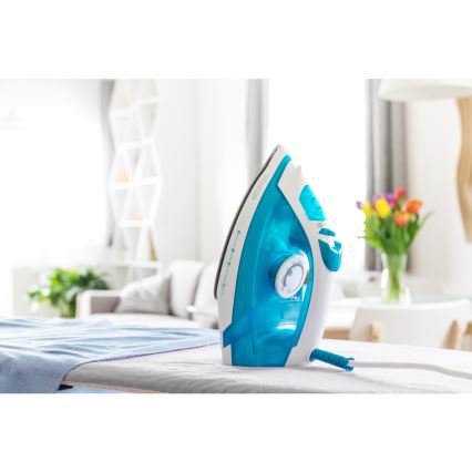 Sencor - Ferro de engomar 2000W/230V azul/branco