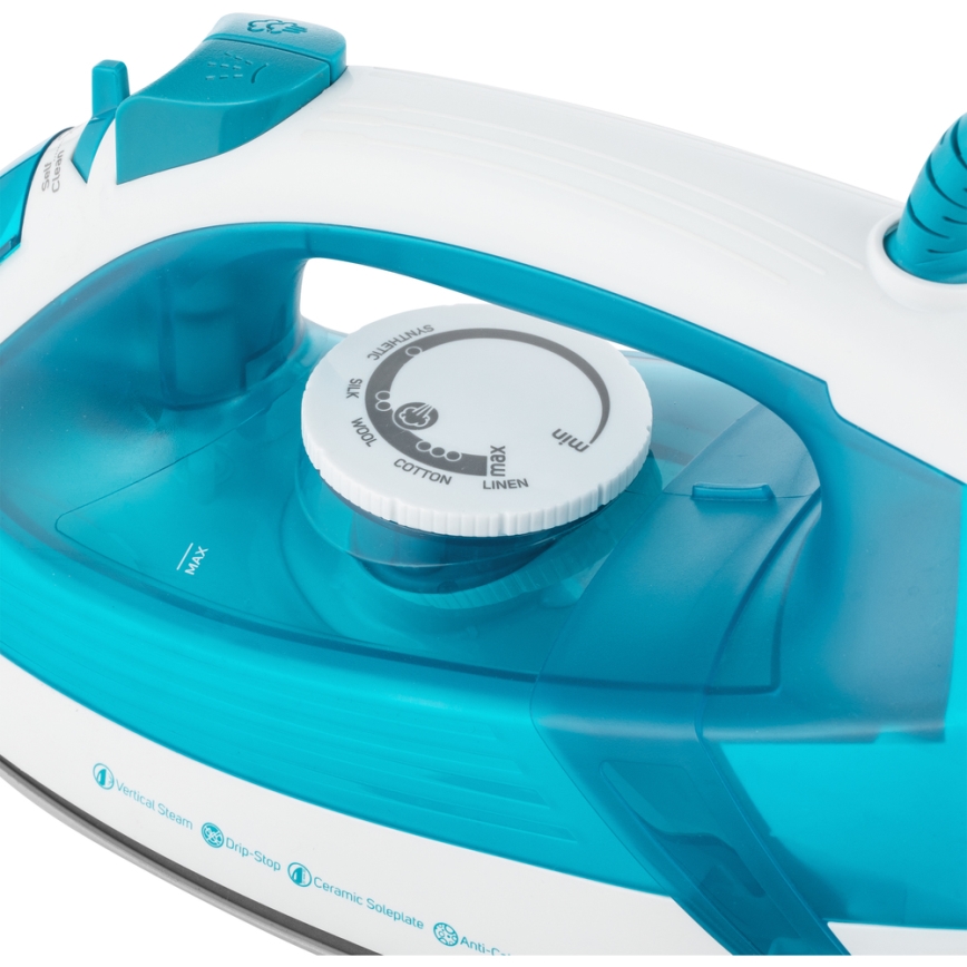 Sencor - Ferro de engomar 2000W/230V azul/branco