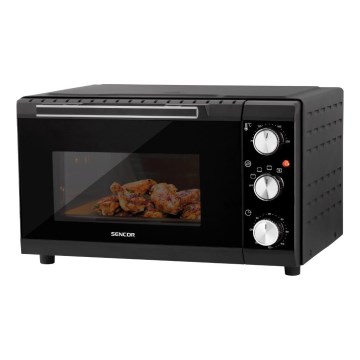Sencor - Forno elétrico 20 l 1650W/230V preto