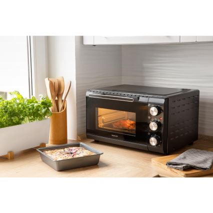 Sencor - Forno elétrico 20 l 1650W/230V preto