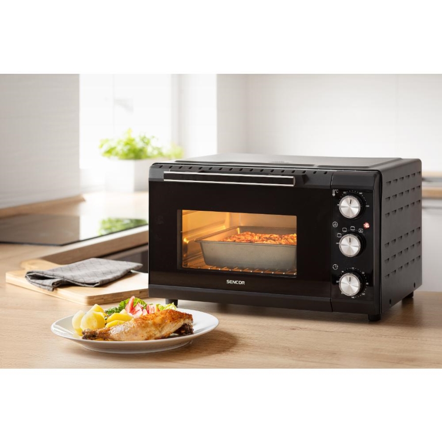 Sencor - Forno elétrico 20 l 1650W/230V preto
