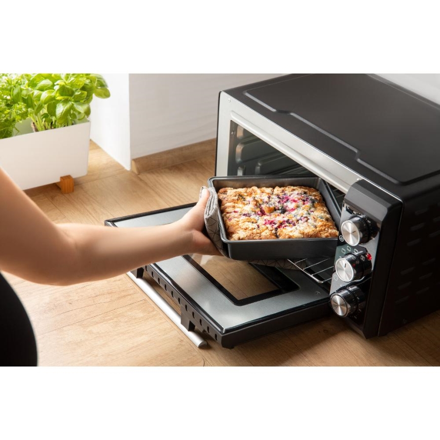 Sencor - Forno elétrico 20 l 1650W/230V preto