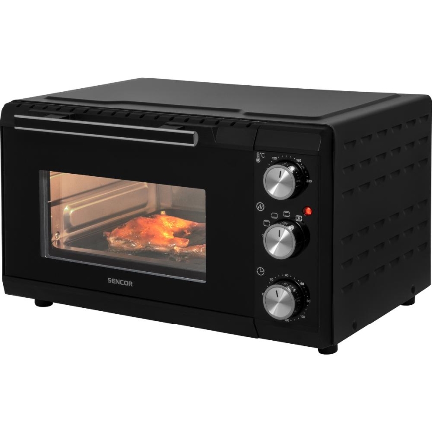 Sencor - Forno elétrico 20 l 1650W/230V preto