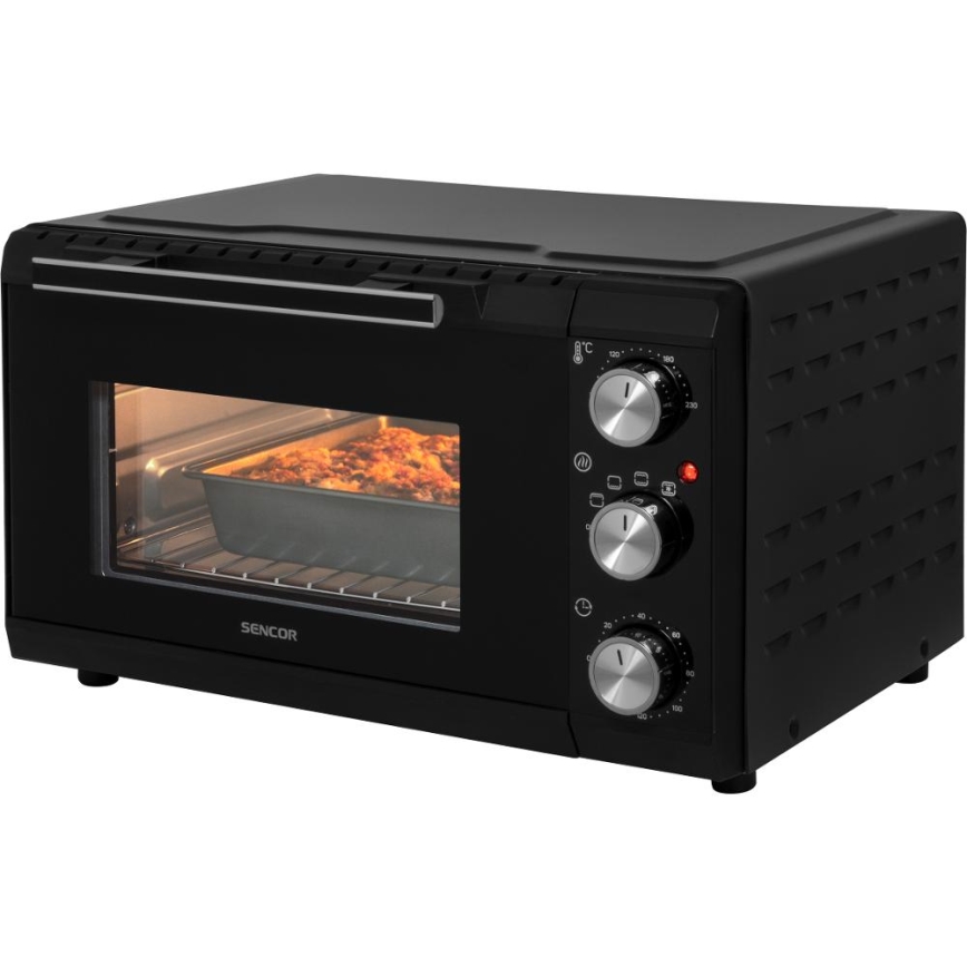 Sencor - Forno elétrico 20 l 1650W/230V preto