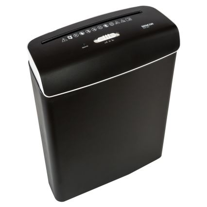Sencor - Triturador de papel A4 capacidade 7 l 230V preto