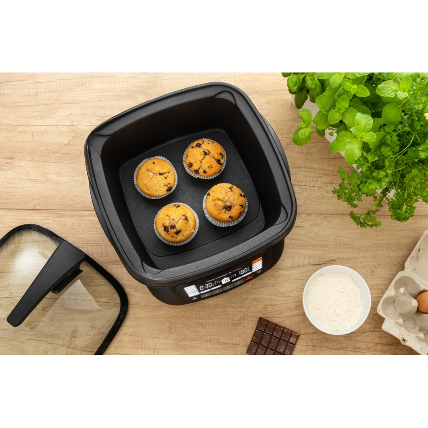 Sencor - Frigideira multifuncional com acessórios 1800W/230V 18 funções 4,8l