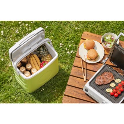 Sencor - Frigorífico automóvel portátil 30 l 55W/5V/12V/230V verde/branco