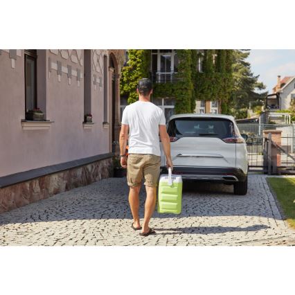 Sencor - Frigorífico automóvel portátil 30 l 55W/5V/12V/230V verde/branco