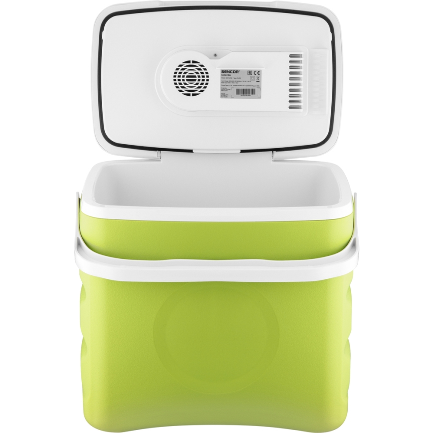 Sencor - Frigorífico automóvel portátil 30 l 55W/5V/12V/230V verde/branco