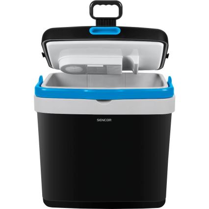 Sencor - Frigorífico portátil para automóvel 33 l 60W/12V/230V preto