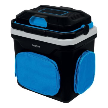 Sencor - Frigorífico portátil para coche 24 l 60W/12V/230V preto/azul