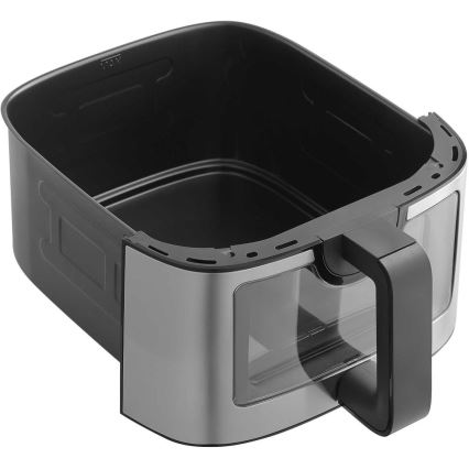 Sencor - Fritadeira elétrica de ar quente 9 l 1700W/230V preta/cromado fosco