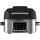 Sencor - Fritadeira e grelhador multifuncional de ar quente 1660W/230V 6 l cromado fosco/preto