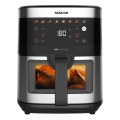 Sencor - Fritadeira elétrica de ar quente 9 l 1700W/230V preta/cromado fosco