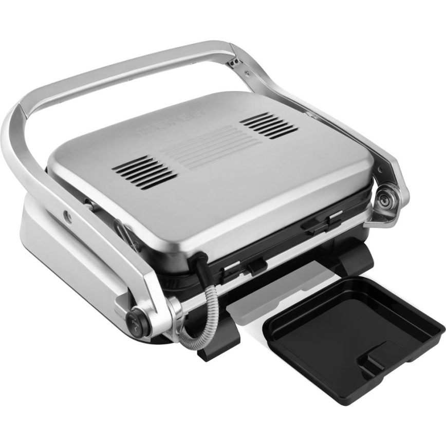 Sencor - Grelhador de contacto 2100W/230V cromo mate