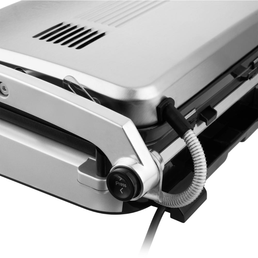 Sencor - Grelhador de contacto 2100W/230V cromo mate