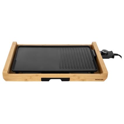 Sencor - Grelha elétrica de mesa 1800W/230V bambu