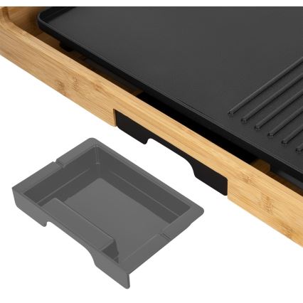 Sencor - Grelha elétrica de mesa 1800W/230V bambu