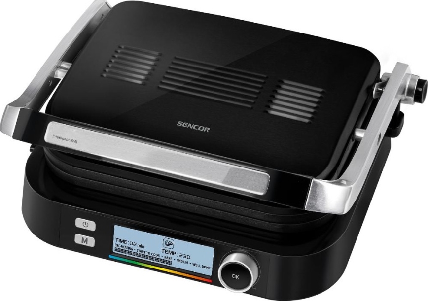 Sencor - Grelhador de contacto 2100W/230V preto