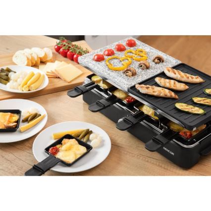 Sencor - Grelhador Raclette com acessórios 1400W/230V