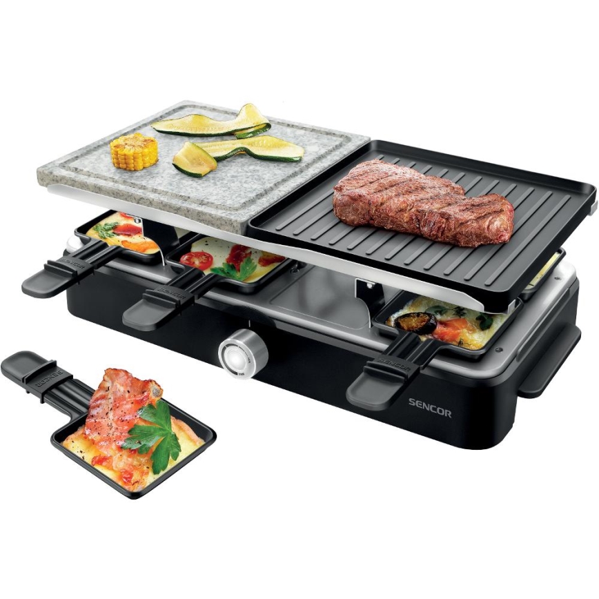 Sencor - Grelhador Raclette com acessórios 1400W/230V