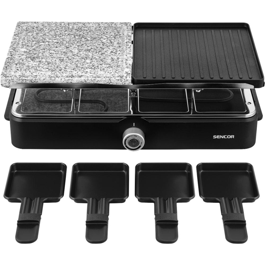 Sencor - Grelhador Raclette com acessórios 1400W/230V