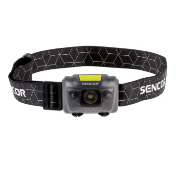 Sencor - Lanterna de cabeça LED LED/3W/3xAAA IPX5