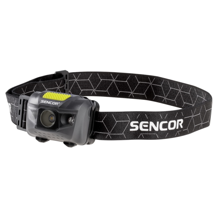 Sencor - Lanterna de cabeça LED LED/3W/3xAAA IPX5