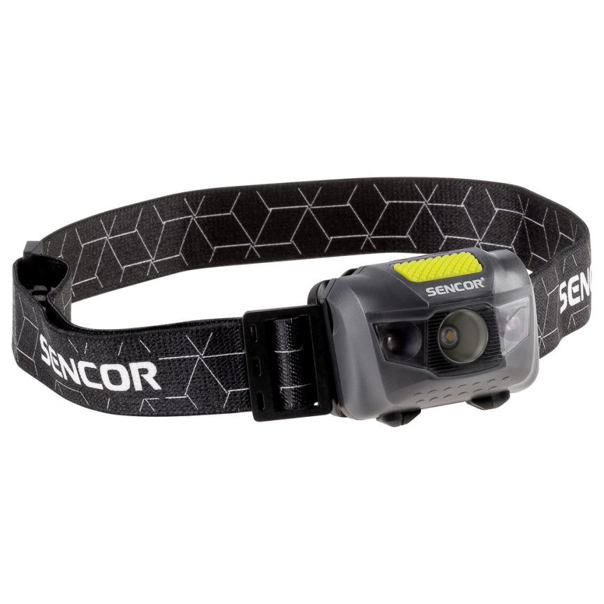 Sencor - Lanterna de cabeça LED LED/3W/3xAAA IPX5