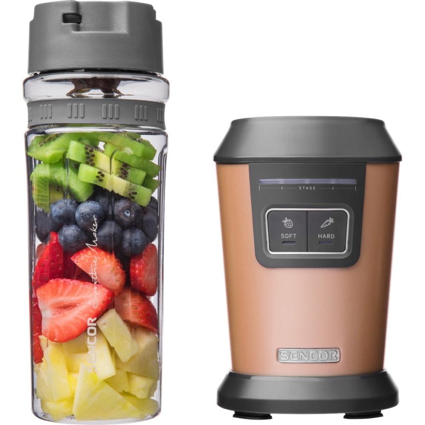 Sencor - Liquidificador para smoothies com acessórios 800W/230V cobre