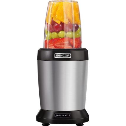Sencor - Liquidificadora de batidos nutritivos 1000W/230V prateado
