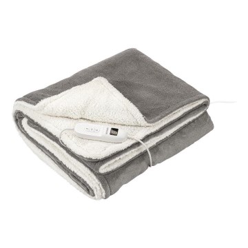 Sencor - Manta eléctrica 160W/230V 180x130 cm cinzenta