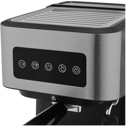 Sencor - Máquina de café espresso com alavanca 1050W/230V preta/cromo fosco