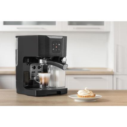 Sencor - Máquina de café espresso com alavanca 1450W/230V preto/cromado fosco