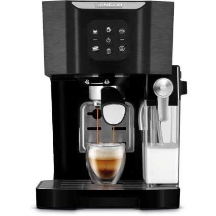 Sencor - Máquina de café espresso com alavanca 1450W/230V preto/cromado fosco