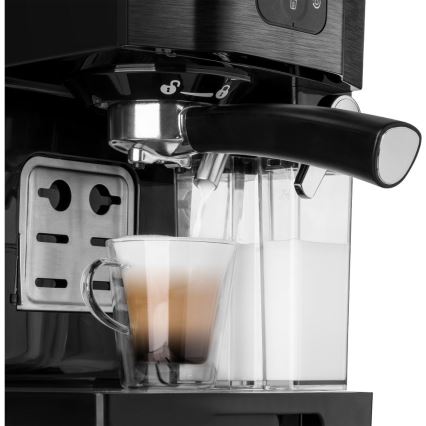 Sencor - Máquina de café espresso com alavanca 1450W/230V preto/cromado fosco