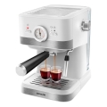 Sencor - Máquina de café espresso de palanca 1050W/230V blanca/cromo mate