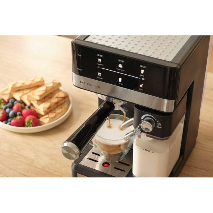 Sencor - Máquina de café expresso com alavanca 1350W/230V preto/cromado mate
