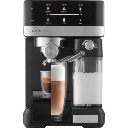 Sencor - Máquina de café expresso com alavanca 1350W/230V preto/cromado mate