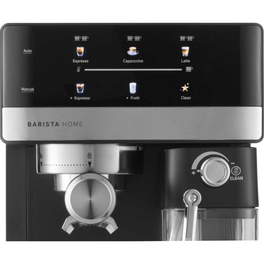 Sencor - Máquina de café expresso com alavanca 1350W/230V preto/cromado mate