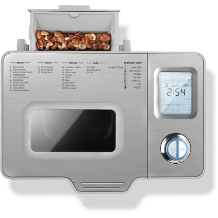 Sencor - Máquina de Fazer Pão Doméstica 550W/230V Cromo Fosco