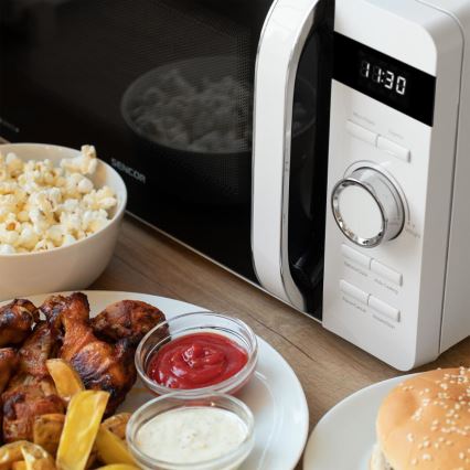 Sencor - Micro-ondas 800 W / 230 V, 17 l, branco