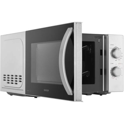 Sencor - Micro-ondas com função grill 700W/1000W/230V 20 l cromado mate