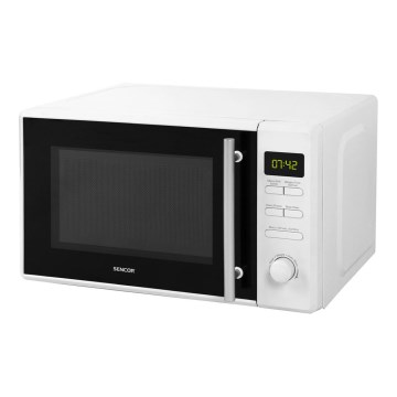 Sencor - Microondas com função grill 700W/1000W/230V 20 l branco