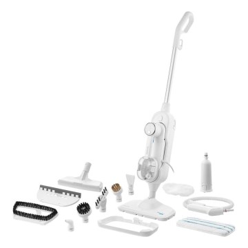 Sencor - Mopa a vapor multifuncional 2 em 1 1500W/230V IPX4 branco