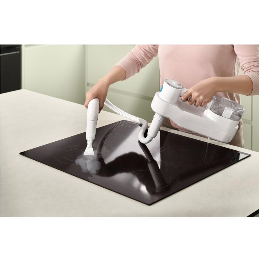 Sencor - Mopa a vapor multifuncional 2 em 1 1500W/230V IPX4 branco