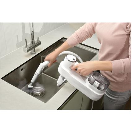 Sencor - Mopa a vapor multifuncional 2 em 1 1500W/230V IPX4 branco